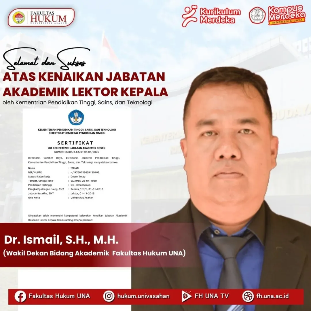 Lektor Kepala Dr. Ismail